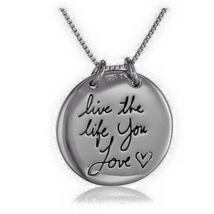 Silver tone necklace