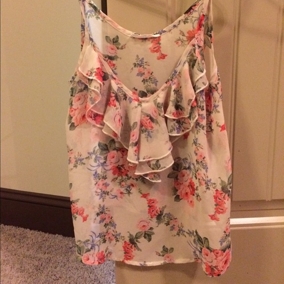 Sheer flower print top from Lush