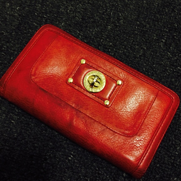 Marc Jacobs Red Leather Wallet