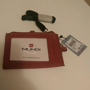 Genuine Leather ID Lanyard