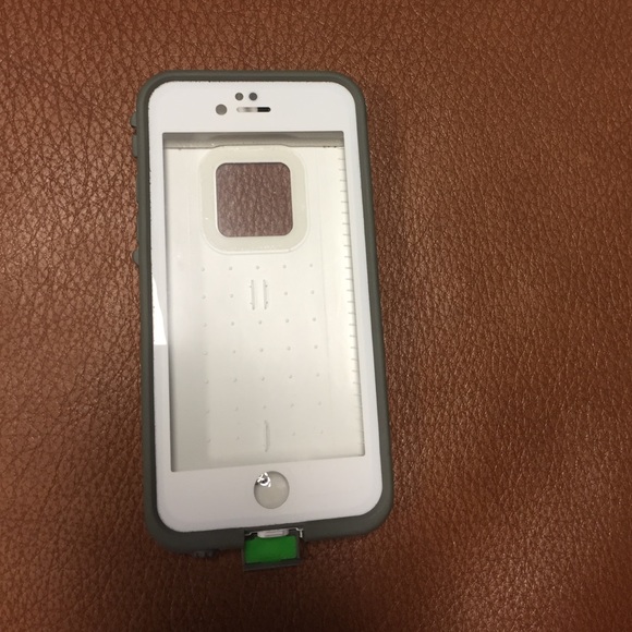 Ihpone 6 lifeproof case white and grey