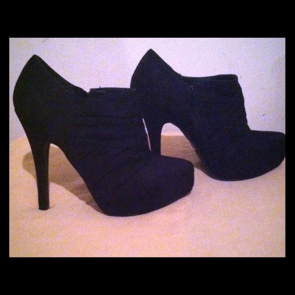 G - by Guess black suede ankle boots