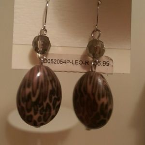 Leapord Print Earrings