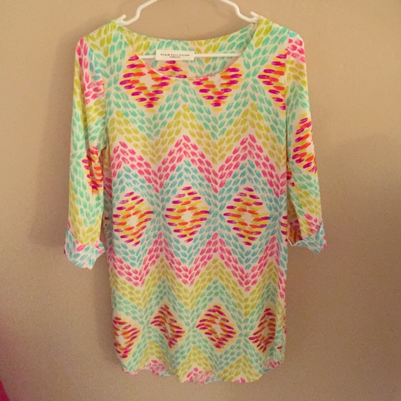 Multi-color Shirt Dress