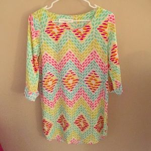 Multi-color Shirt Dress