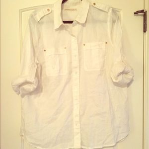 Michael Kors whit button up