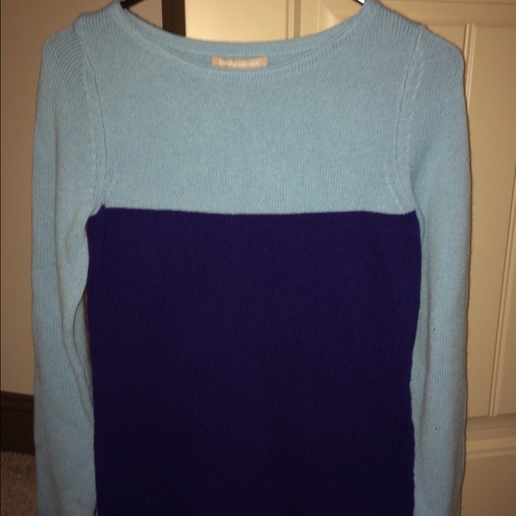 Banana Republic baby blue/navy blue sweater