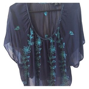 Blousey floral top from Lucky Brand.