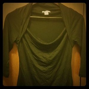 Black 3/4 Sleeve Recital Top