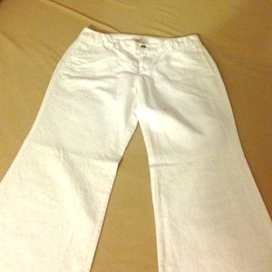 Old Navy white flared leg pants