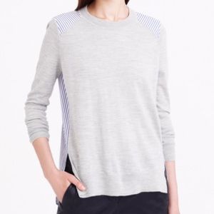 J Crew Mixed Media Sweater
