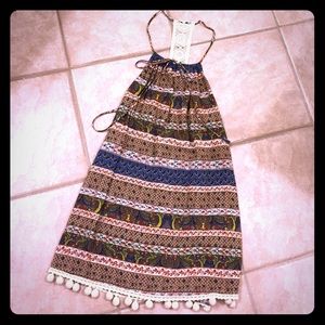 Printed mini dress