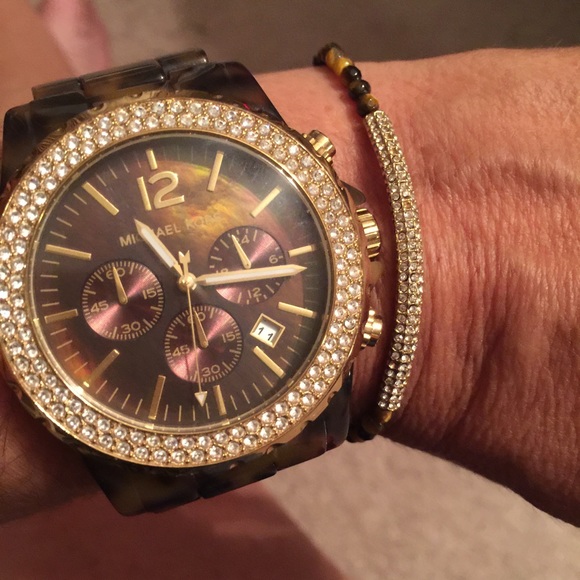 Boots, bracelet and watch