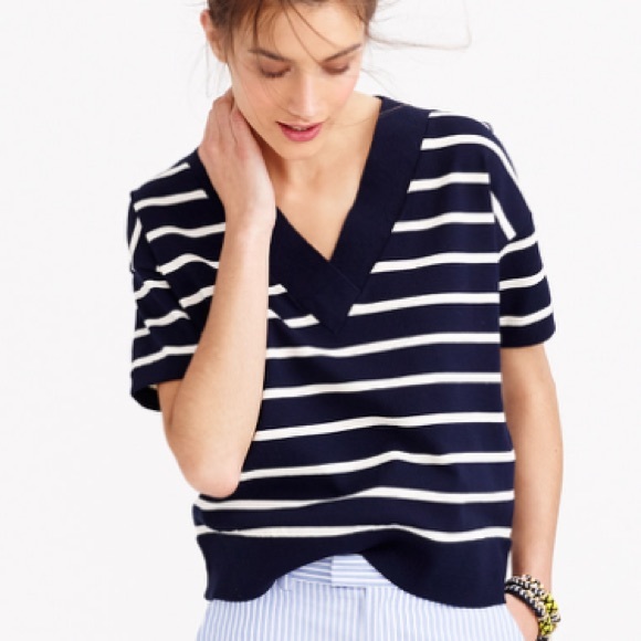 J Crew Short Sleeved Sweater