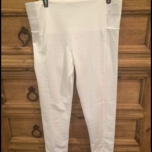 Zig Zag stripe boutique- white skinnies-Small