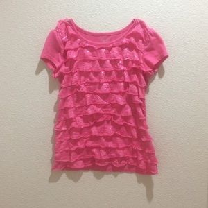 Pink Ruffle Children's Top - SIZE 12 GIRL