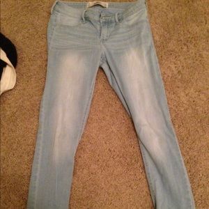 Hollister light wash jegging