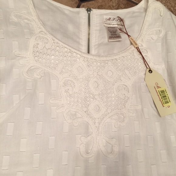 πHPπM.S.S.P.  White cotton pencil dress. Sz.S - Picture 3 of 4