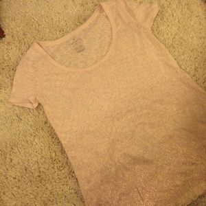 Pink shirt with some sparkly detailing