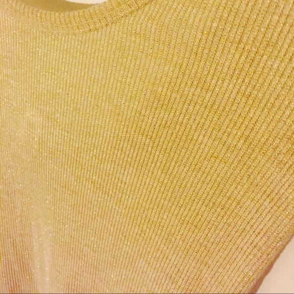 VS Tee Shop Metallic Beige top - NWOT - Picture 4 of 4