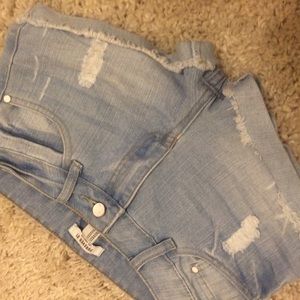 Distressed shorts