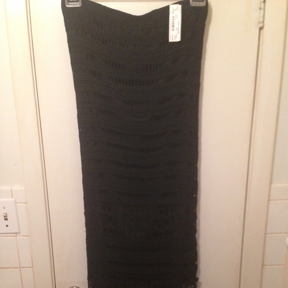 Strapless crochet dress