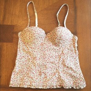 Floral corset top