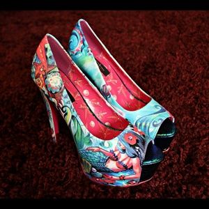 💦Beautiful Iron Fist Under the Sea Platform Shoe