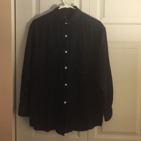 The Limited Dark Blue Dress Shirt