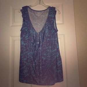 Lane Bryant sleeveless ruffled top