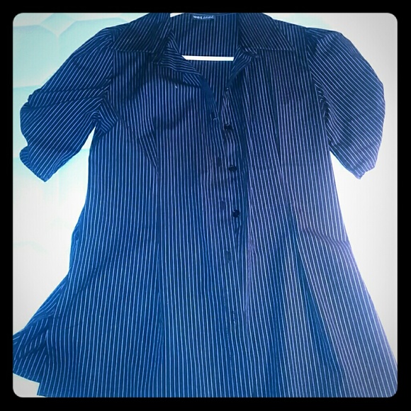 Black and White stripped button down
