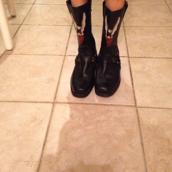 Harley Davidson harness boots - Picture 2 of 4