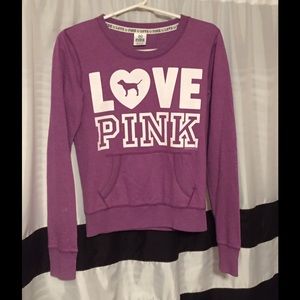 Purple Victoria's Secret LOVE PINK sweatshirt