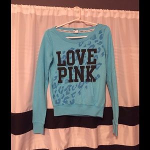Blue Victoria's Secret LOVE PINK sweatshirt