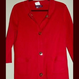 NWT Jones New York 3/4 Sleeve Red Sweater