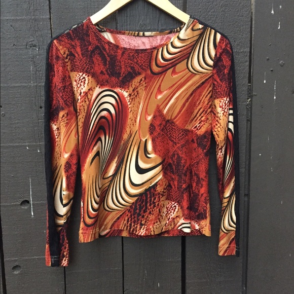 Lace + Print Top