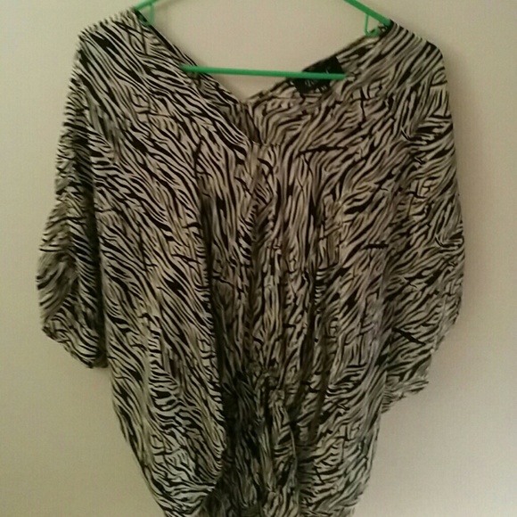 Zebra print tunic