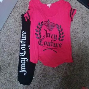 Juicy couture tee and leggings