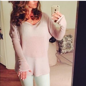 Brandy Melville light lavender Swoop neck