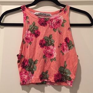 Wonderland Honolulu Rose Crop Tank