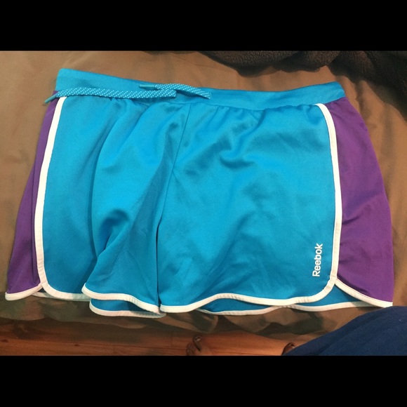 Blue and reebok shorts