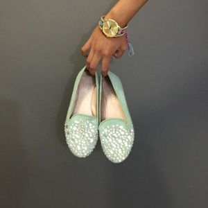 Aldo mint loafers and scarfs bundle