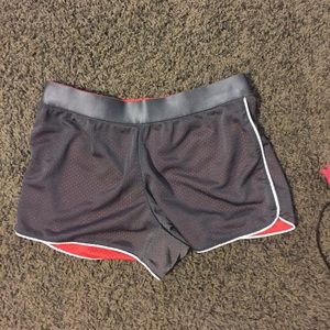 Reversible grey running shorts