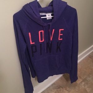VS pink pull-over hoodie