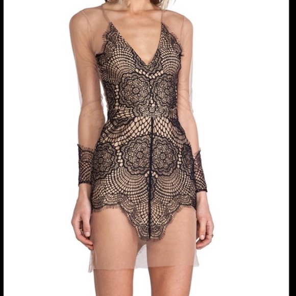 For Love and Lemons Antigua Mini Dress NEW