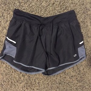 black running shorts