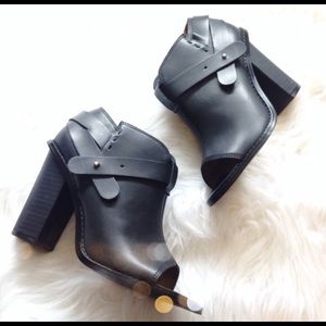 Crown Vintage Peep Toe Booties