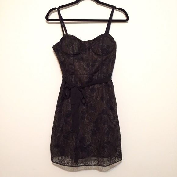 Black lace dress