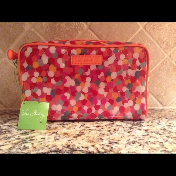 Vera Bradley Lg Clear Cosmetic Bag