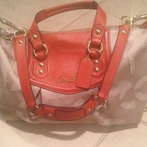 Coach Ashley Dotted Op Art Purse convertible purse